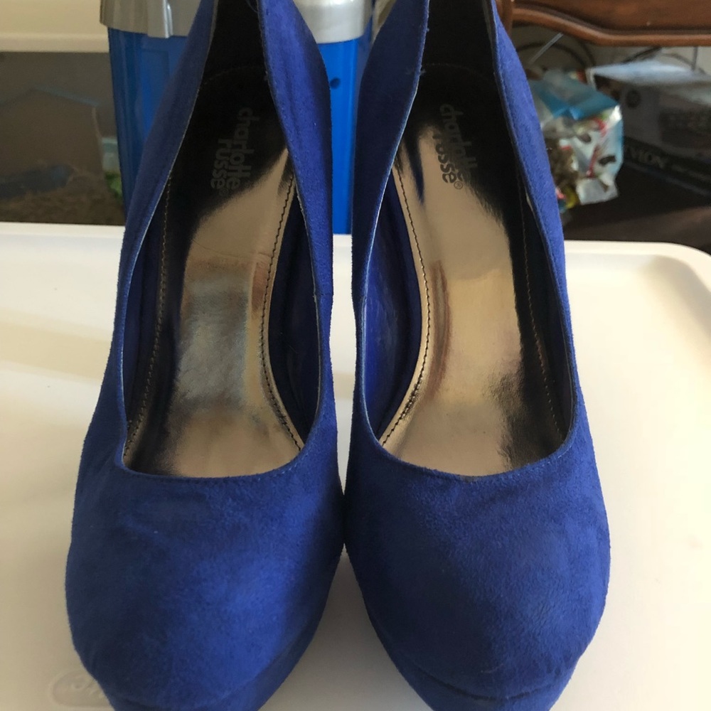 Faux suede Charlotte Russe pumps